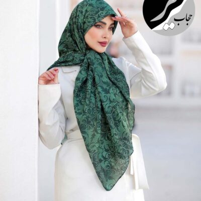 روسری رنگی طرح دار کد 10755