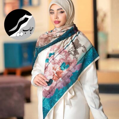 روسری رنگی طرح دار کد 10756