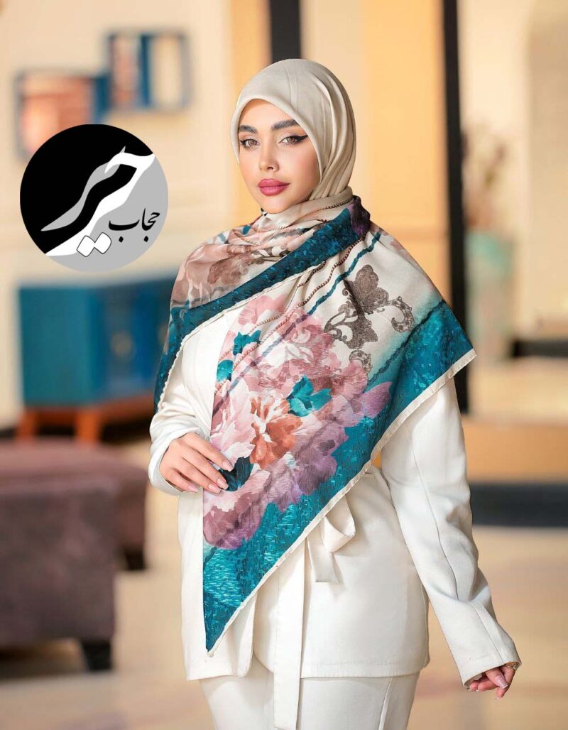 روسری رنگی طرح دار کد 10756 - Image 1