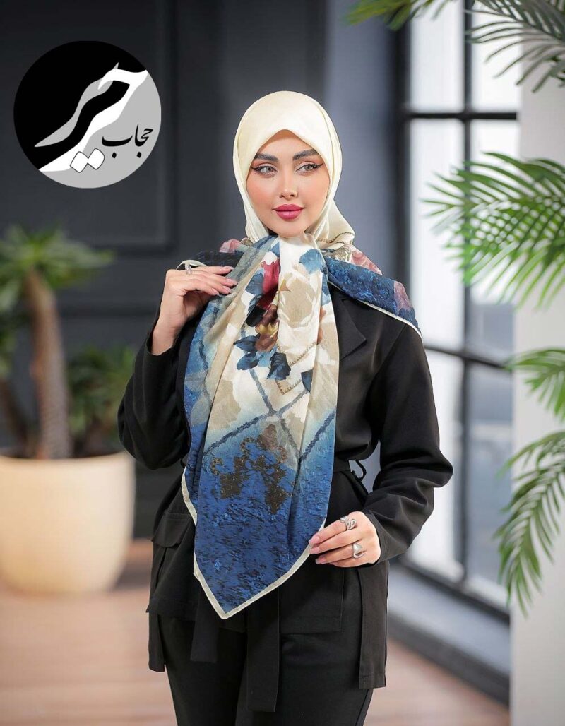 روسری رنگی طرح دار کد 10758 - Image 1
