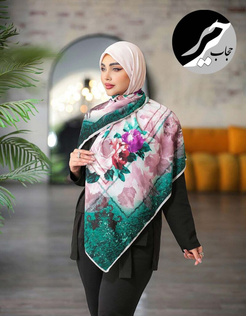 روسری رنگی طرح دار کد 10759 - Image 1