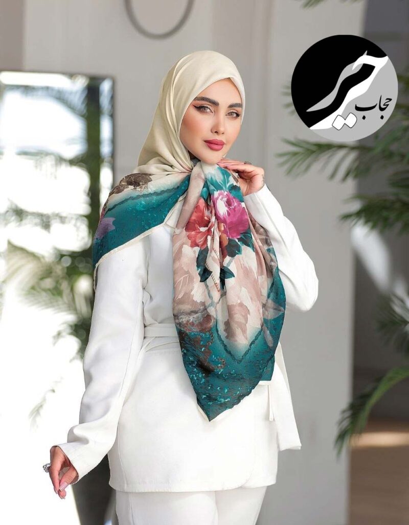 روسری رنگی طرح دار کد 10760 - Image 1