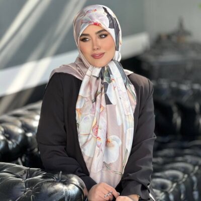 روسری رنگی طرح دار کد 10772