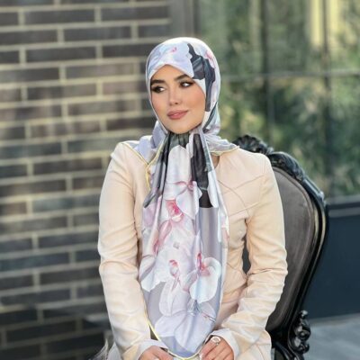 روسری رنگی طرح دار کد 10773