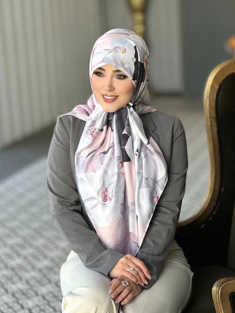 روسری رنگی طرح دار کد 10774 - Image 1