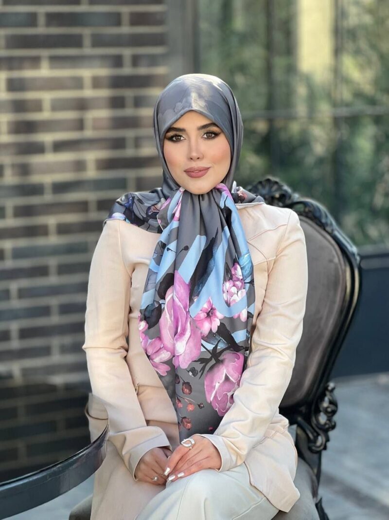 روسری رنگی طرح دار کد 10776 - Image 1