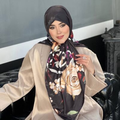 روسری رنگی طرح دار کد 10777