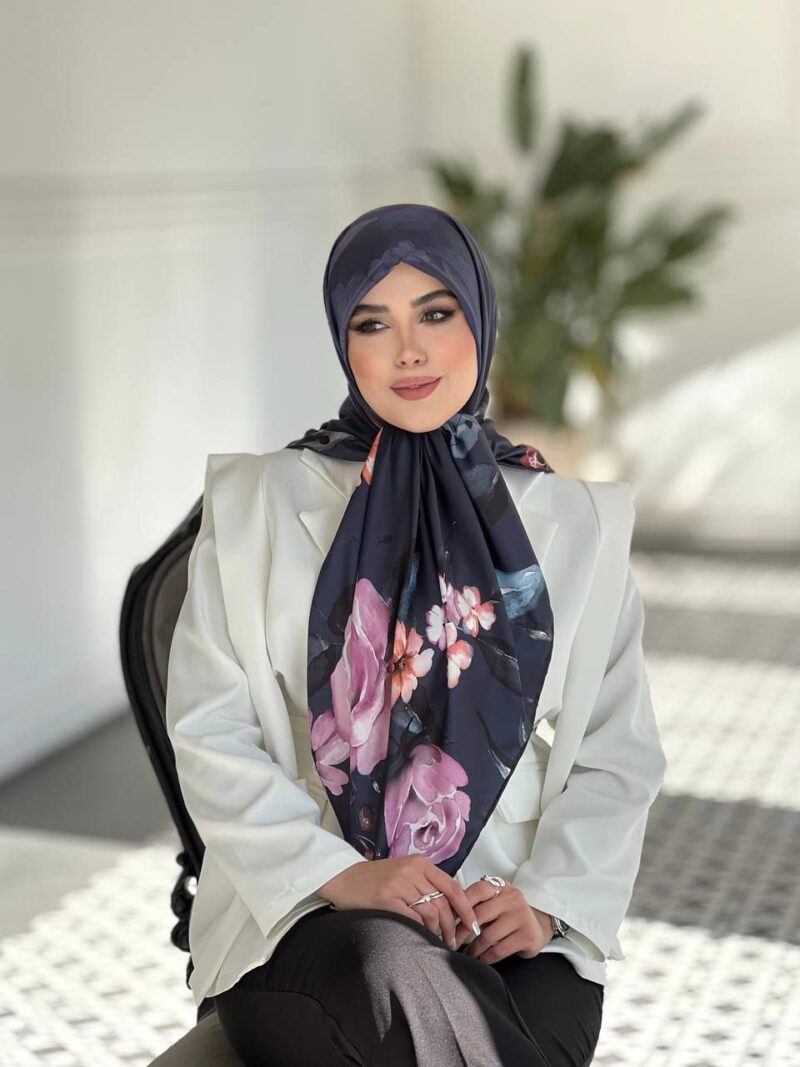 10779 روسری رنگی طرح دار کد 10779 - Image 1