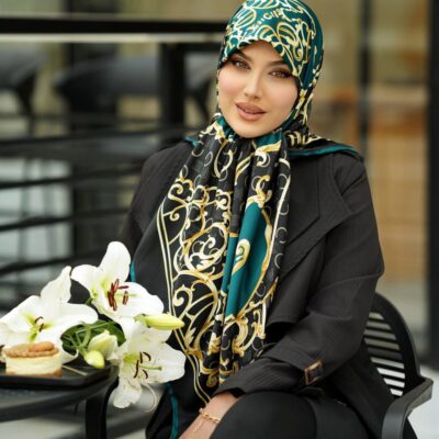 روسری رنگی طرح دار کد 10782
