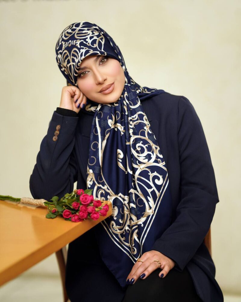روسری رنگی طرح دار کد 10788 - Image 1