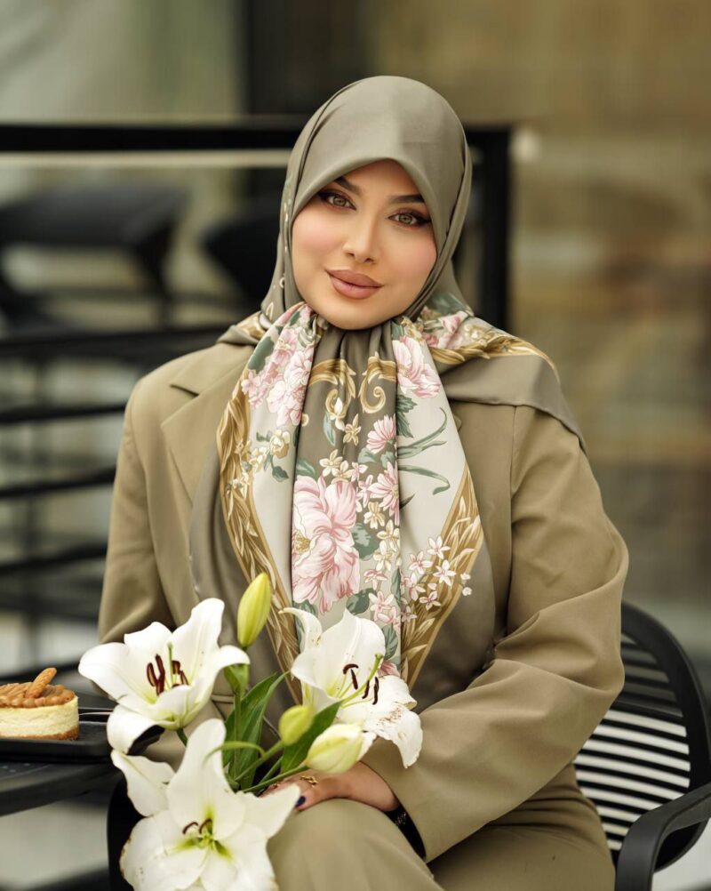 روسری رنگی طرح دار کد 10792 - Image 1