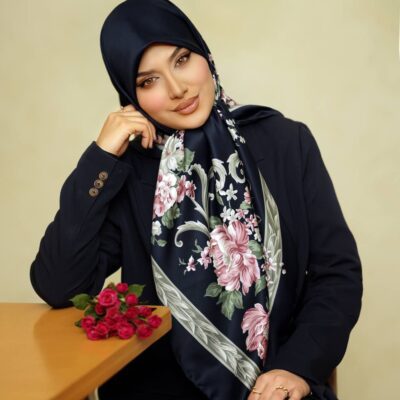 روسری رنگی طرح دار کد 10794