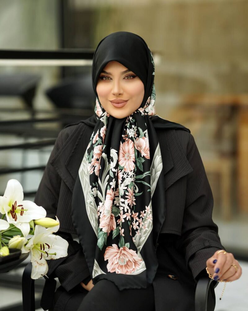 10796 روسری رنگی طرح دار کد 10796 - Image 1