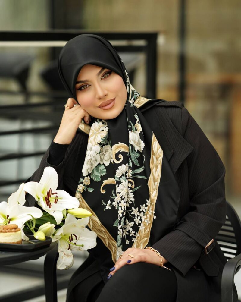 10797 روسری رنگی طرح دار کد 10797 - Image 1