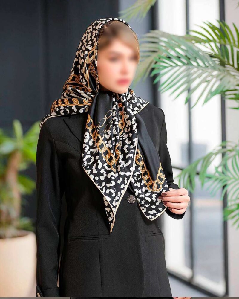 10799 روسری رنگی طرح دار کد 10799 - Image 1