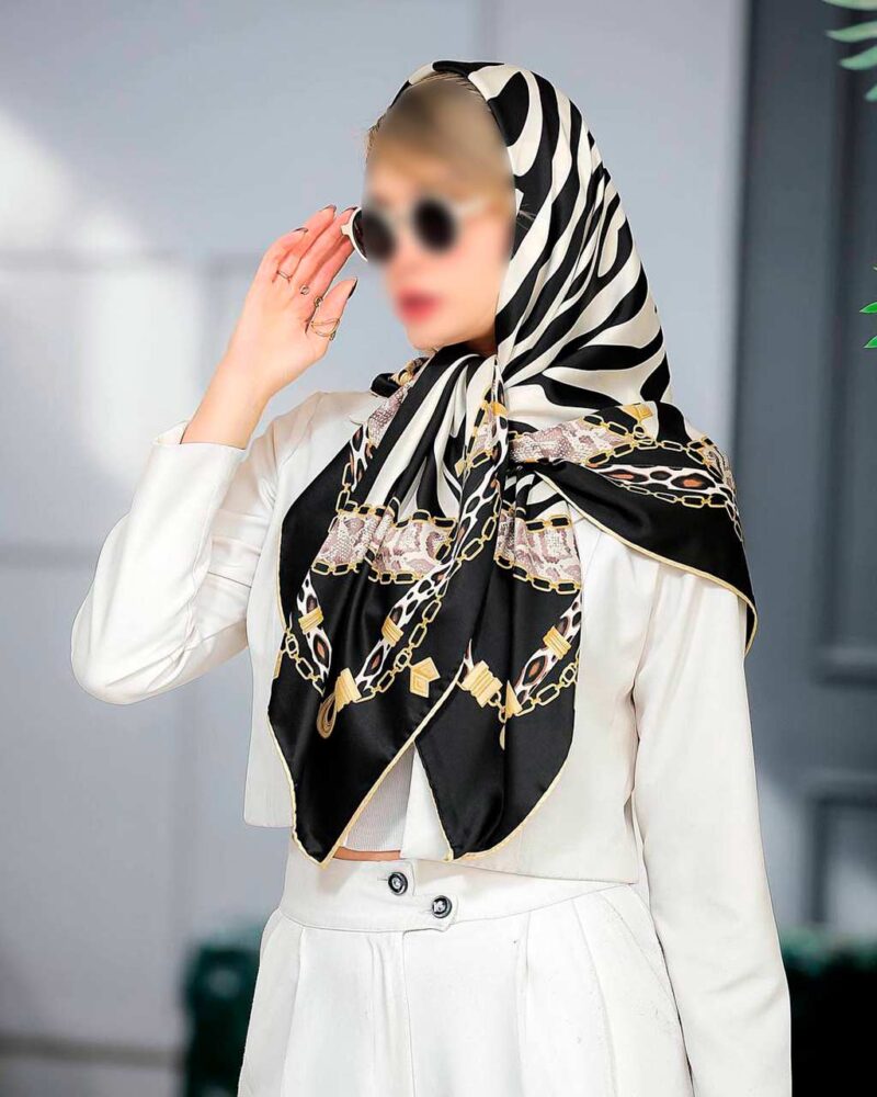10801 روسری رنگی طرح دار کد 10801 - Image 1