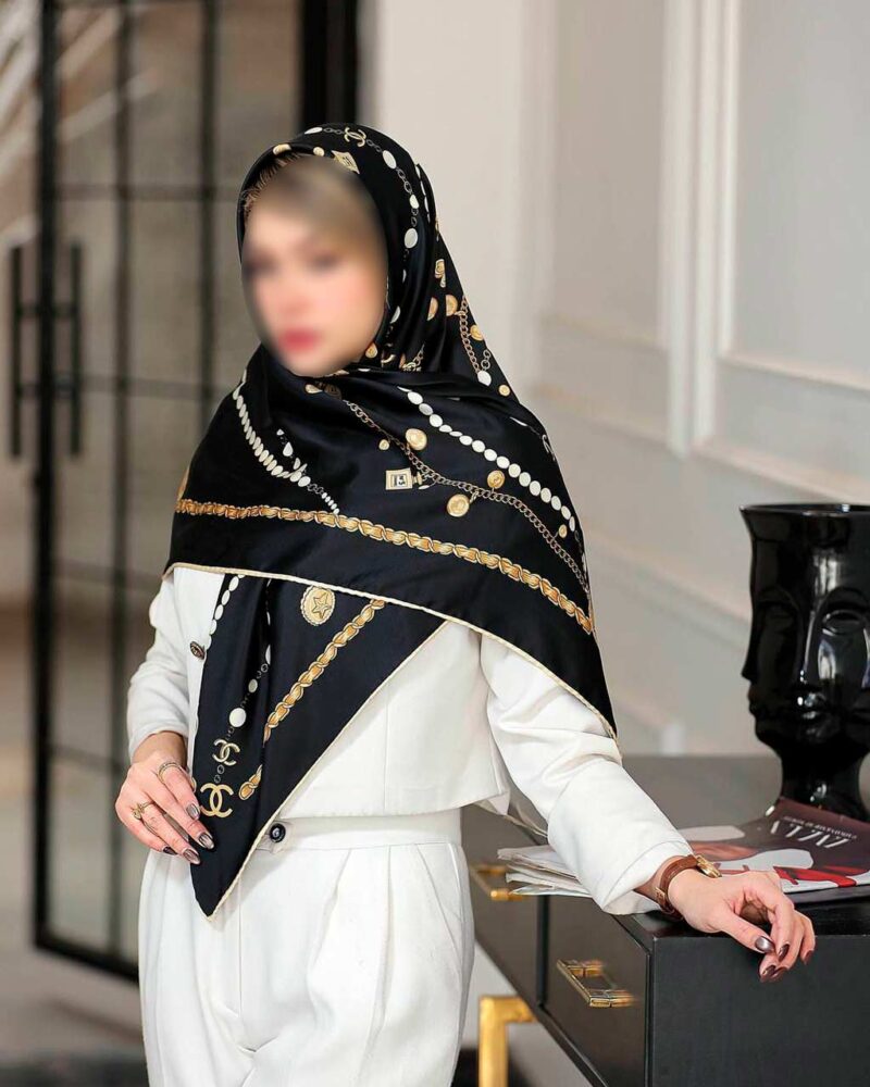 10802 روسری رنگی طرح دار کد 10802 - Image 1