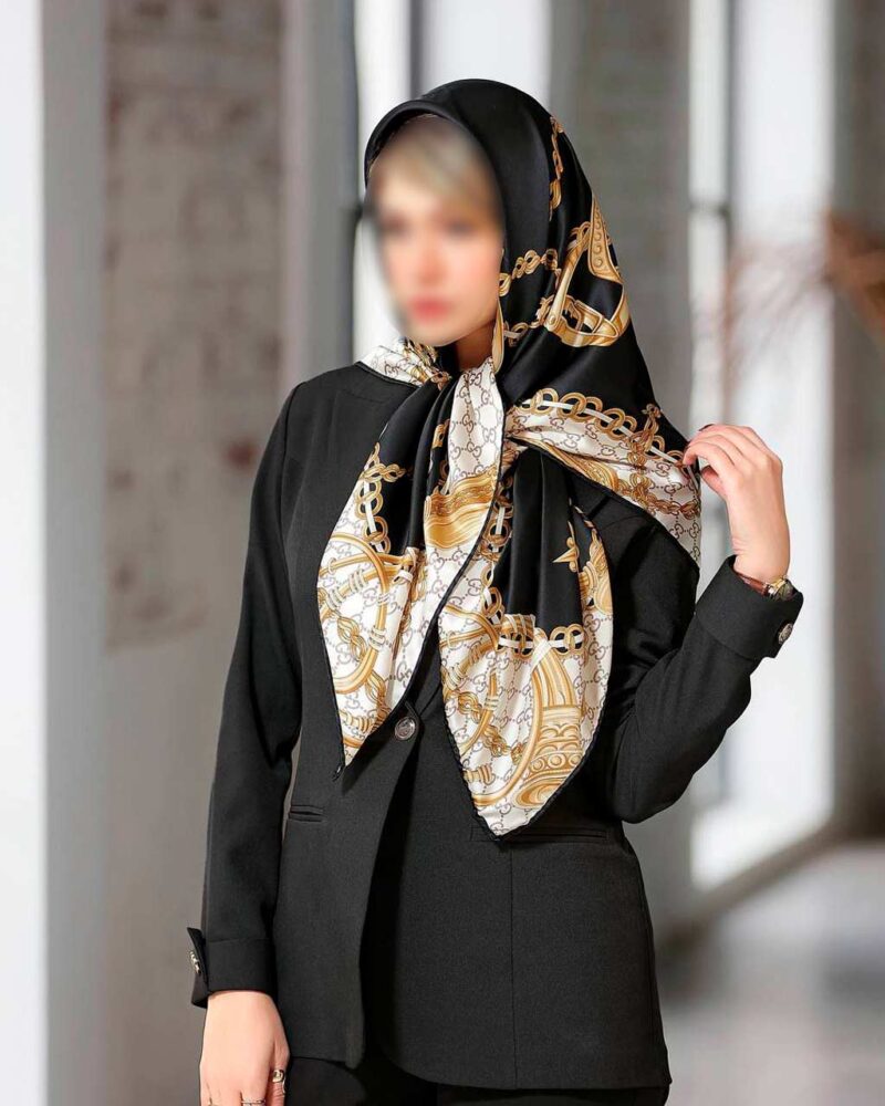 10804 روسری رنگی طرح دار کد 10804 - Image 1