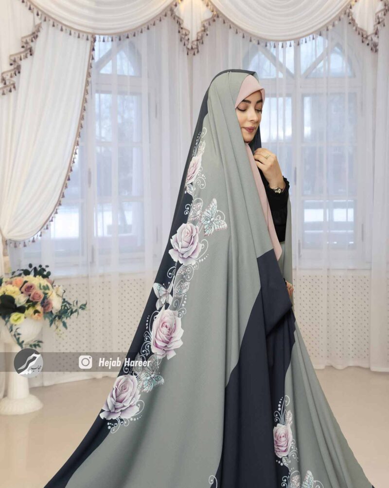 چادر رنگی کرپ کریشه کد 10812 - Image 1