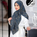 روسری رنگی طرح دار کد 10825