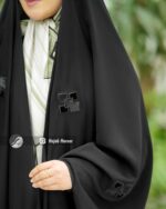 چادر مشکی عربی گلدوزی شده کد 16034 - Image 2