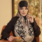 روسری رنگی طرح دار کد 16085