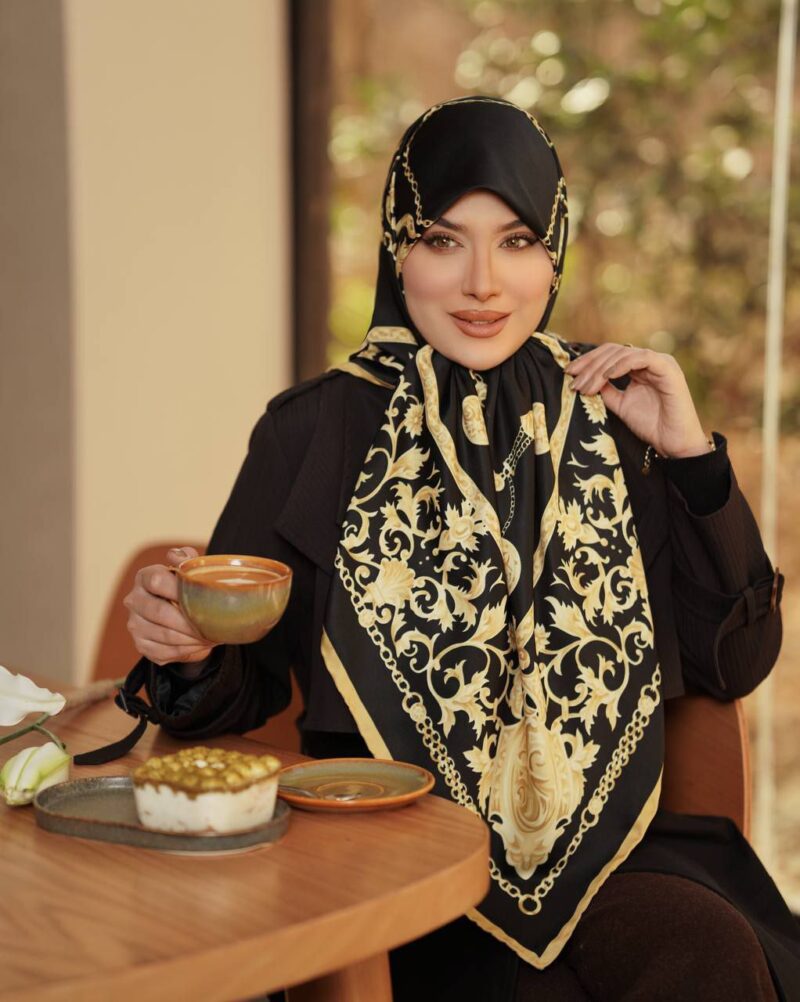 روسری رنگی طرح دار کد 16089 - Image 1