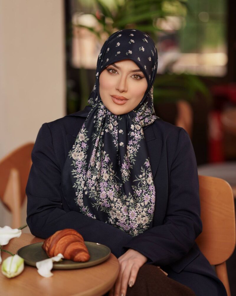 روسری رنگی طرح دار کد 16094 - Image 1