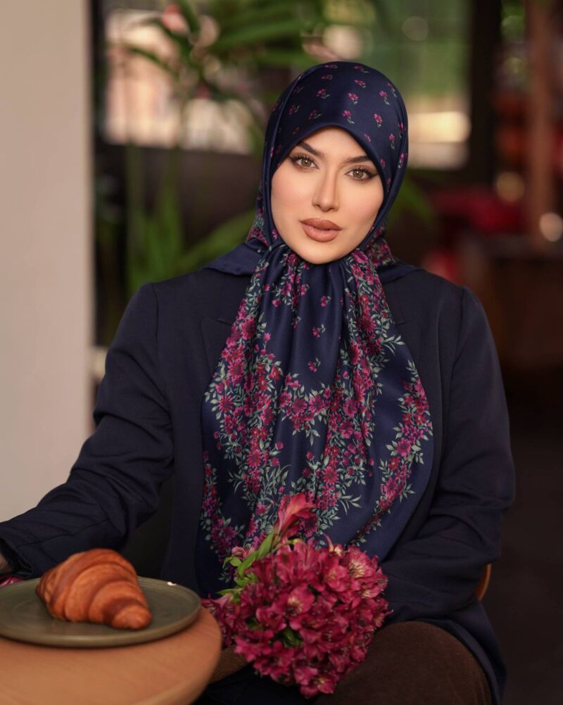 روسری رنگی طرح دار کد 16097 - Image 1