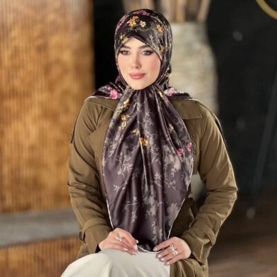 روسری رنگی طرح دار کد 16133