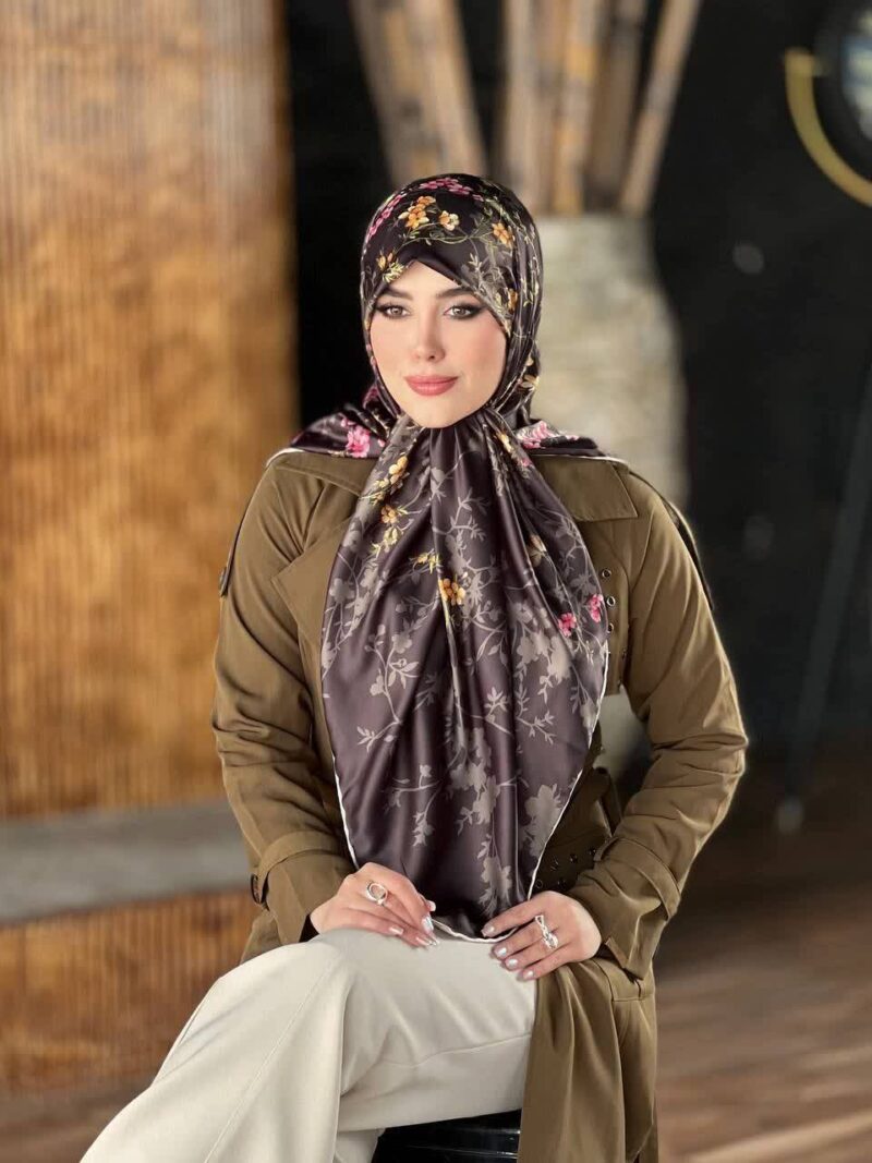 روسری رنگی طرح دار کد 16133 - Image 1