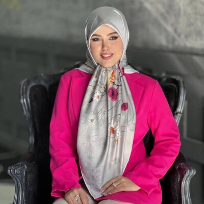 روسری رنگی طرح دار کد 16138