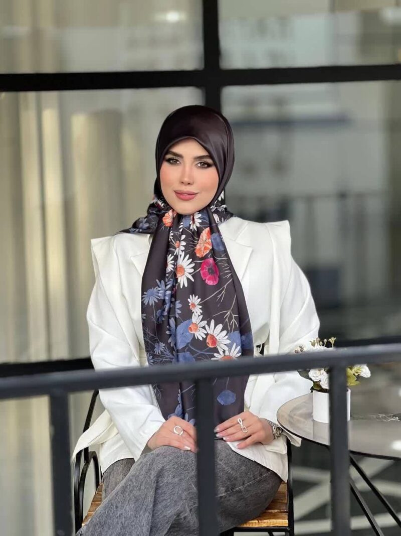 روسری رنگی طرح دار کد 16141 - Image 1