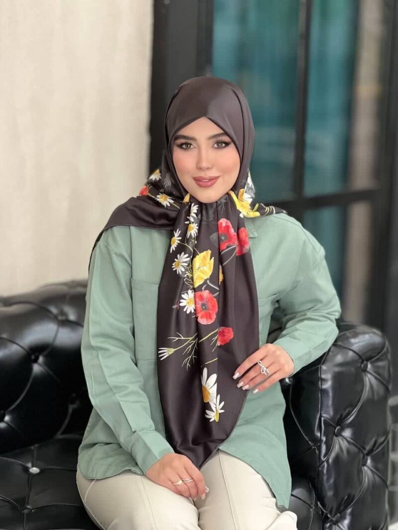 روسری رنگی طرح دار کد 16142 - Image 1