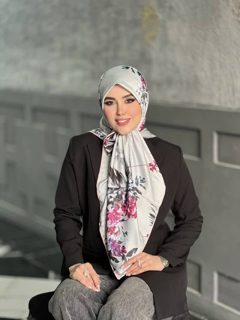 روسری رنگی طرح دار کد 16147 - Image 1