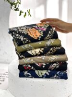 روسری رنگی طرح دار کد 16153 - Image 2