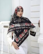 روسری رنگی طرح دار کد 16153