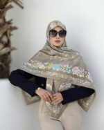 روسری رنگی طرح دار کد 16154