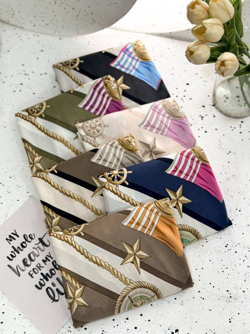 روسری رنگی طرح دار کد 16159 - Image 2