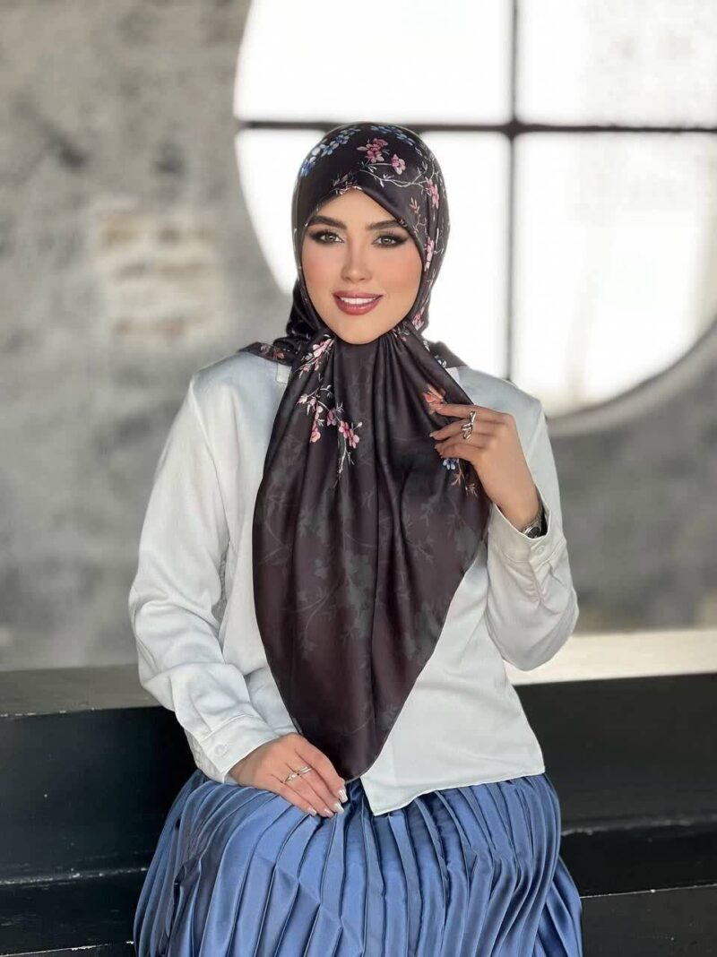 روسری رنگی طرح دار کد 16186 - Image 1
