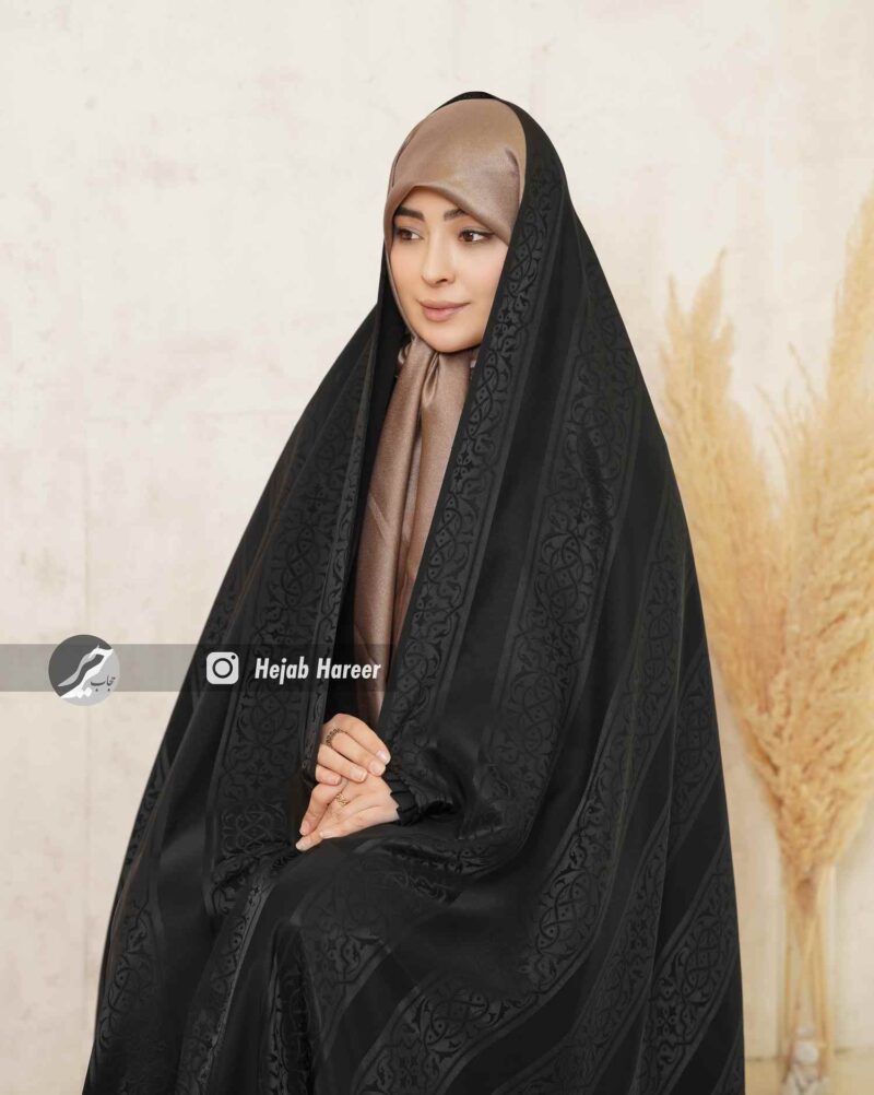 چادر مجلسی سوالون طرح دار کد 16267 - Image 1