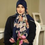 روسری رنگی طرح دار کد 16286