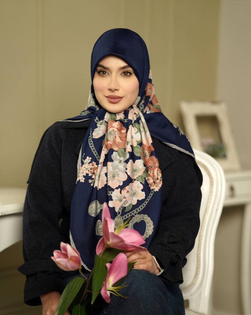 روسری رنگی طرح دار کد 16286 - Image 1