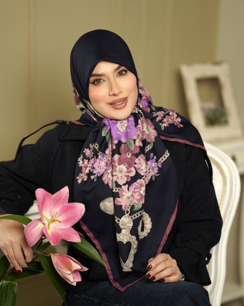 روسری رنگی طرح دار کد 16287 - Image 1