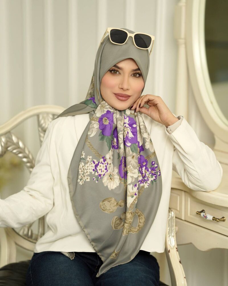 روسری رنگی طرح دار کد 16290 - Image 1