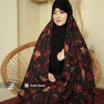 چادر رنگی کرپ حریر کد 16226