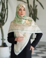 روسری رنگی طرح دار کد 16244