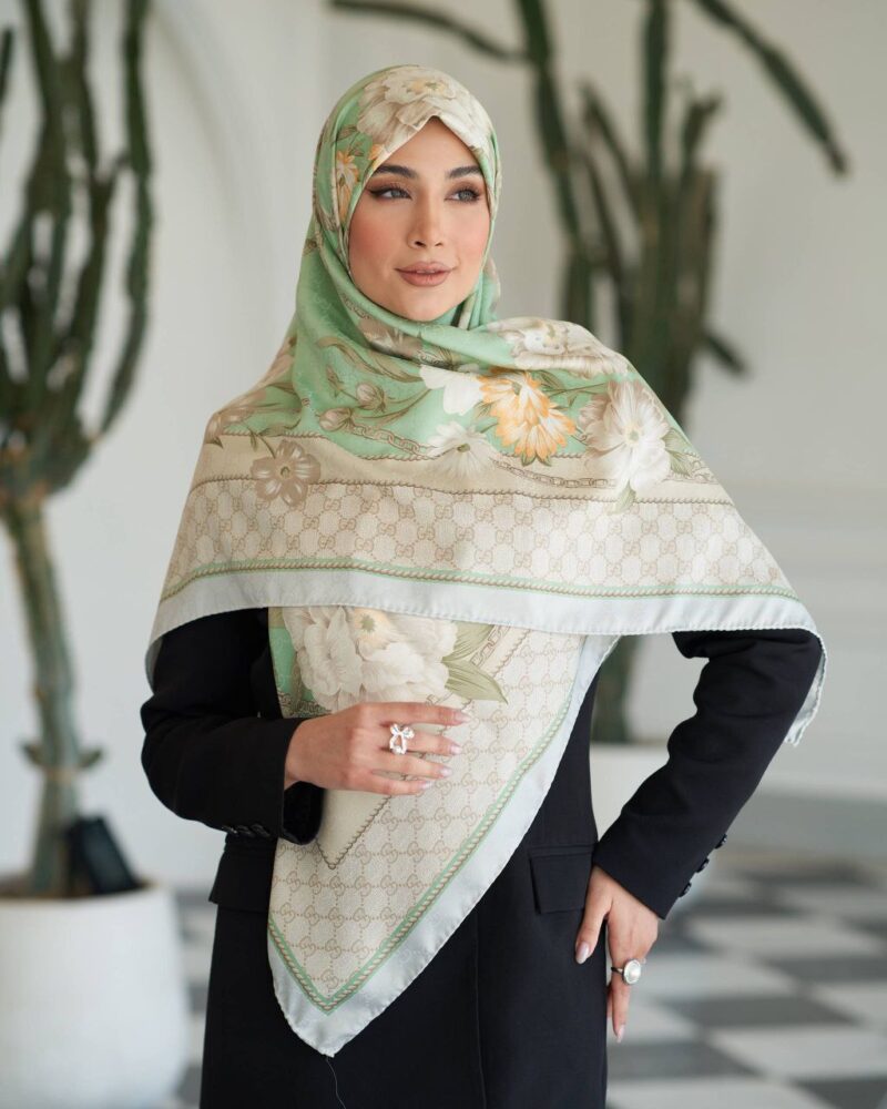 روسری رنگی طرح دار کد 16244 - Image 1