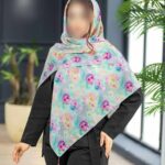 روسری رنگی طرح دار کد 16332