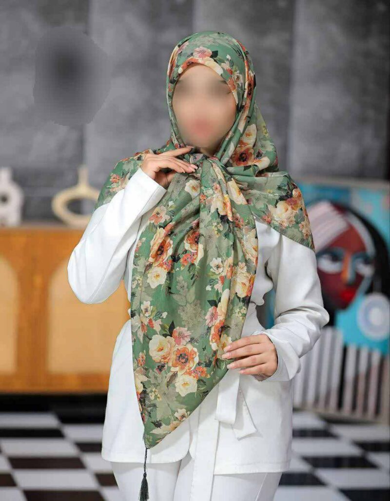 روسری رنگی طرح دار کد 16335 - Image 1